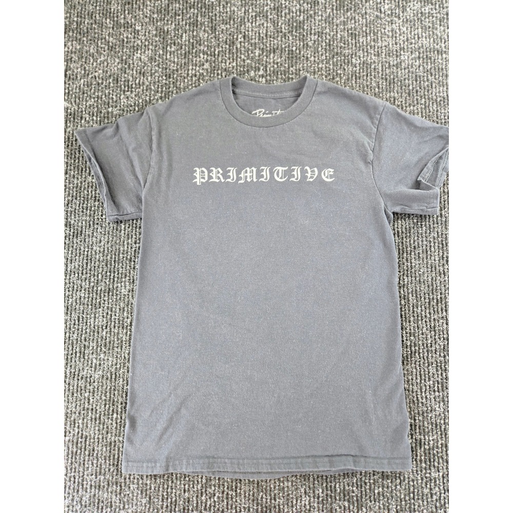 Primitive Skateboarding Mens Small Pitbull Built Stronger Graphic T-Shirt‎ Black